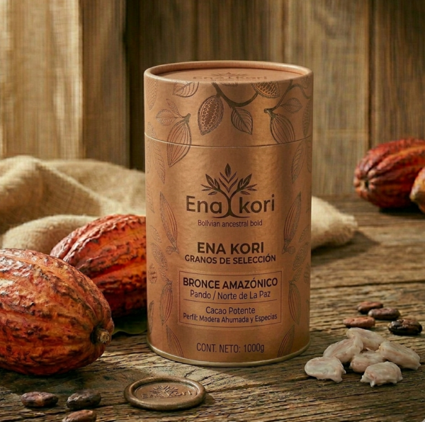 Bronce Amazónico ENA KORI – Granos de Cacao Intenso