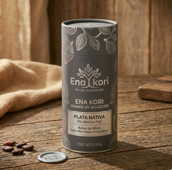 Plata Nativa ENA KORI – Granos de Cacao Nativo de Altura