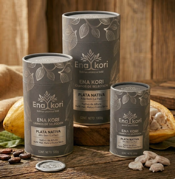 Plata Nativa ENA KORI – Granos de Cacao Nativo de Altura