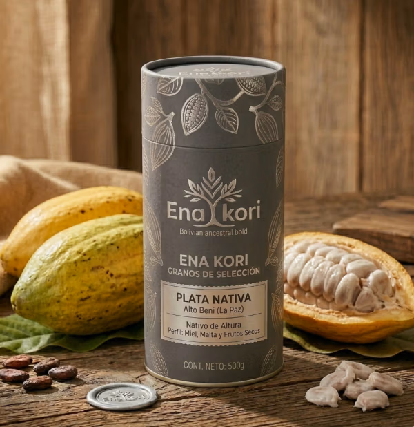 Plata Nativa ENA KORI – Granos de Cacao Nativo de Altura
