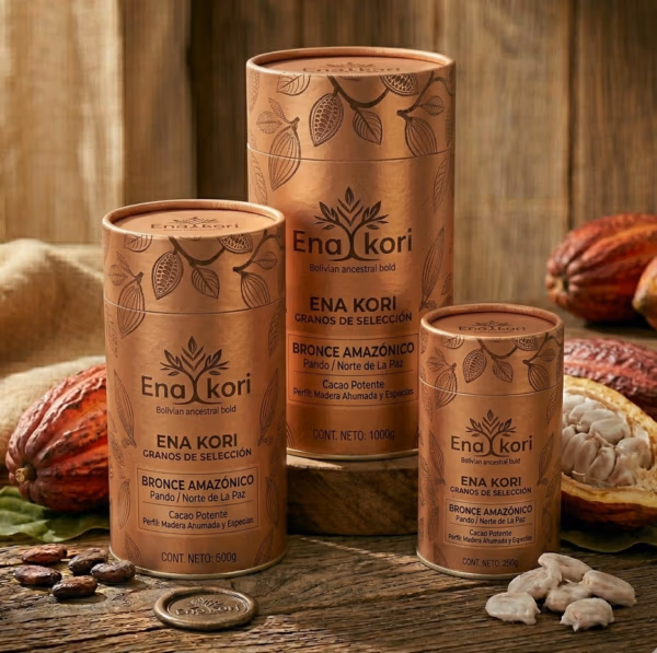 Bronce Amazónico ENA KORI – Granos de Cacao Intenso