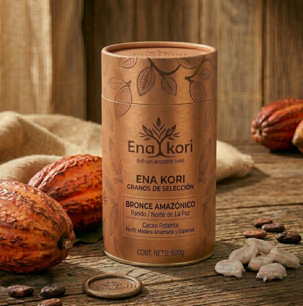 Bronce Amazónico ENA KORI – Granos de Cacao Intenso