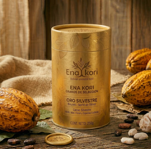 Oro Silvestre ENA KORI – Granos de Cacao Silvestre de Recolección Ancestral