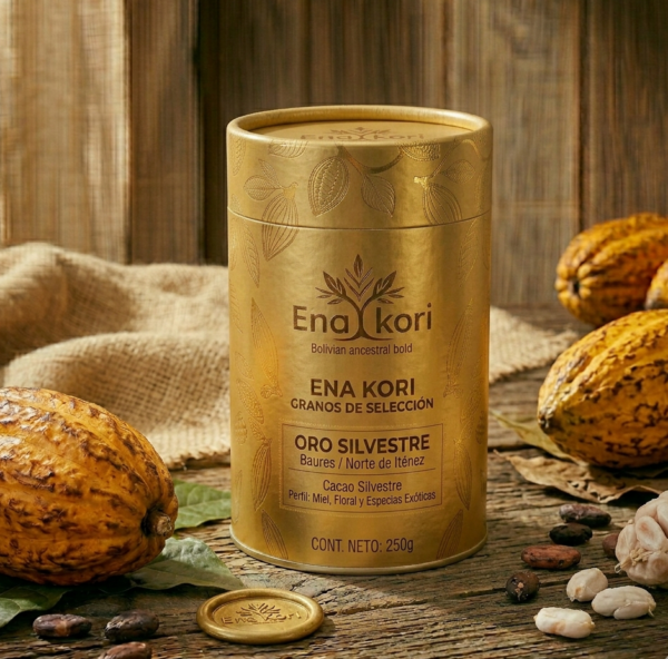 Oro Silvestre ENA KORI – Granos de Cacao Silvestre de Recolección Ancestral