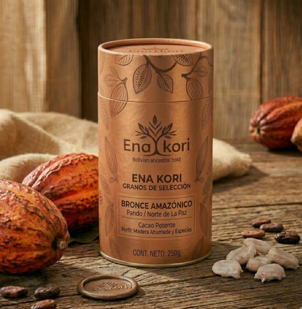 Bronce Amazónico ENA KORI – Granos de Cacao Intenso